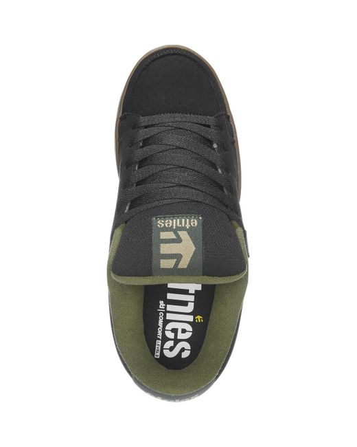 Chaussures de Skate KINGPIN BLACK GREEN GUM Etnies pour homme