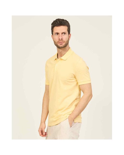 T-shirt Polo en coton avec logo brodé Boss pour homme en coloris Orange