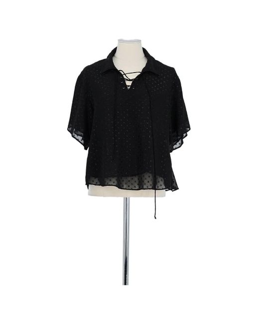 Blouses T-shirt noir The Kooples en coloris Black