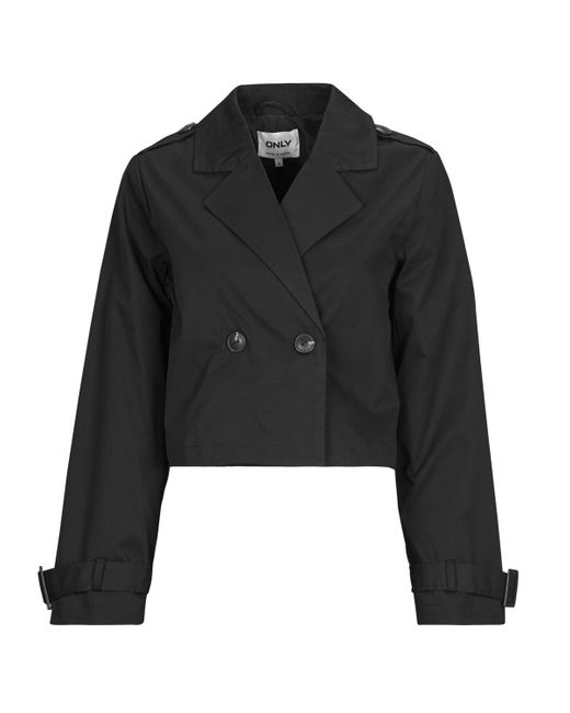 ONLY Trenchcoat Onleja in het Black