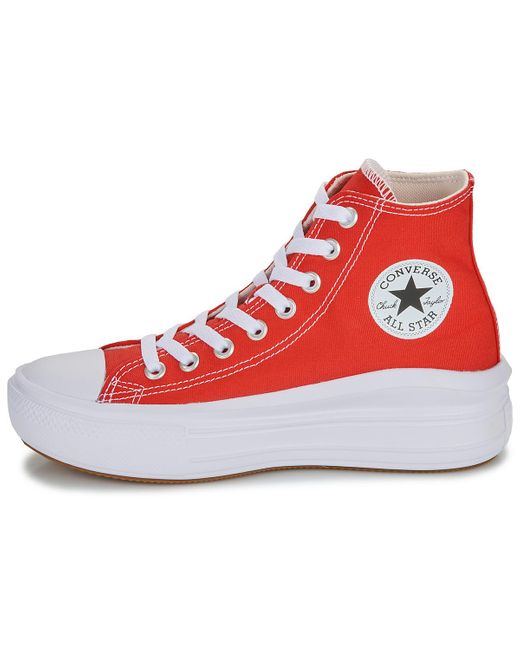 Converse Red Turnschuhe Chuck Taylor All Star Move