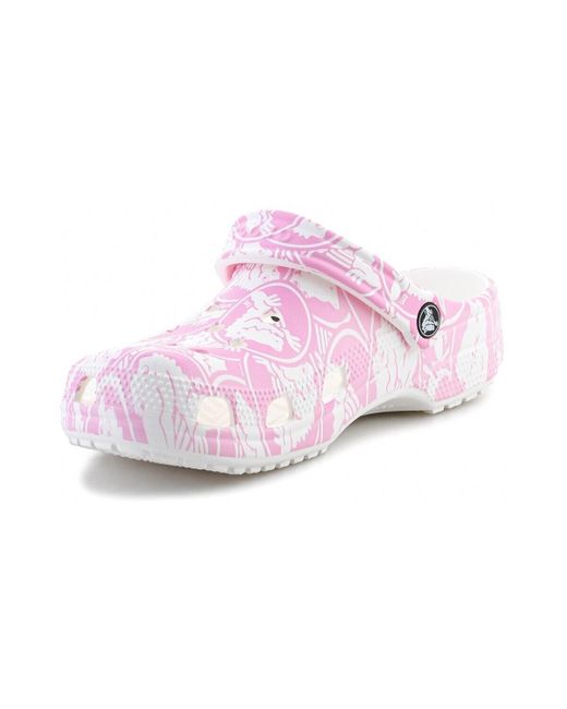 Sabots Classic Duke Print Clog CROCSTM en coloris Pink