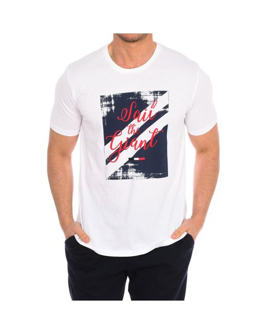 T-shirt 75114-181991-010 Daniel Hechter pour homme en coloris White