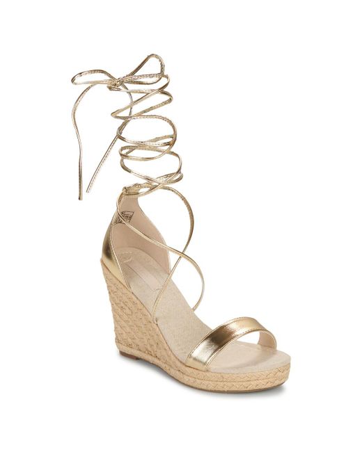 Sandales ONLAMELIA-17 PU FOIL WRAP WEDGE HEEL ONLY en coloris Metallic