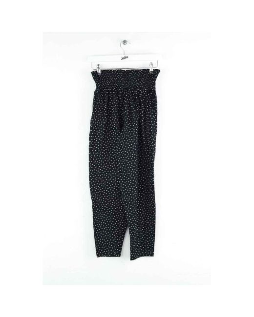 Pantalon Pantalon droit en coton noir KENZO en coloris Blue