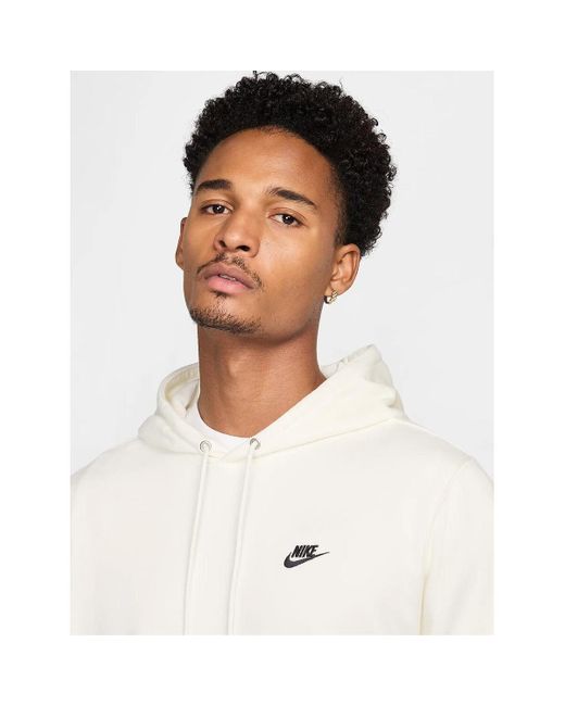 Sweat-shirt M nk club ft po hoodie Nike pour homme en coloris White