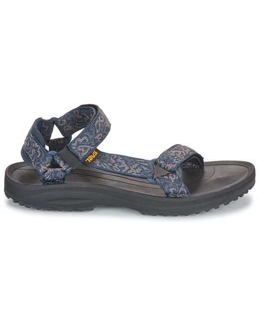 Sandales plates M WINSTED Teva pour homme en coloris Blue