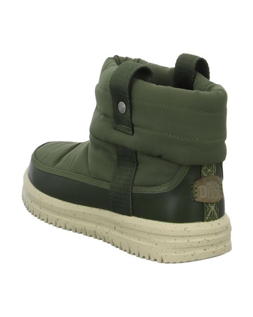 Bottes neige HeyDude en coloris Green