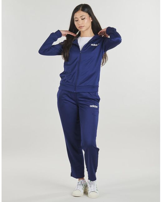 Adidas Trainingspak Essentials Linear Track Suit in het Blue