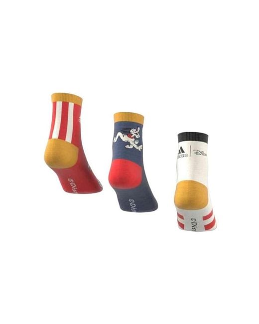Chaussettes Mickey Mouse Adidas en coloris Red