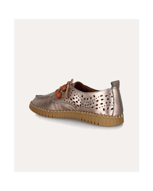 Derbies manduel Coco Abricot en coloris Brown