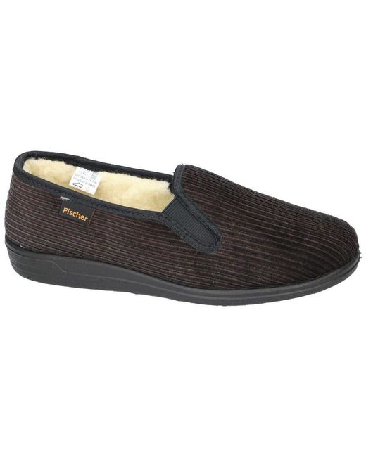 Chaussons 204127 Fischer pour homme en coloris Black