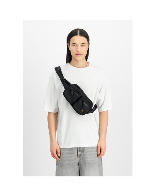 Sac Bandouliere Label Waist Bag - black Alpha Industries pour homme