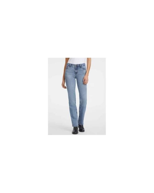 Jeans G08 MID RISE STRAIGHT - W4YA98 D5CC5-GJLV Guess en coloris Blue