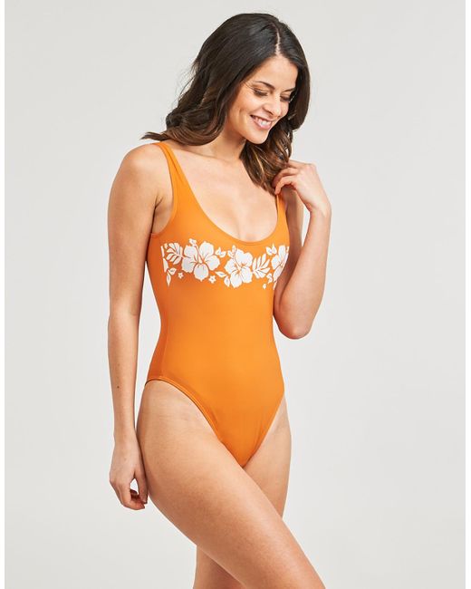 Billabong Orange Badeanzug On Island Time One Piece