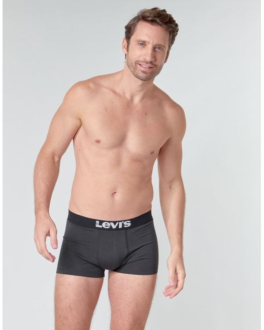 Levis Solid Basic Trunk 2p Boxer Levi's pour homme en coloris Black