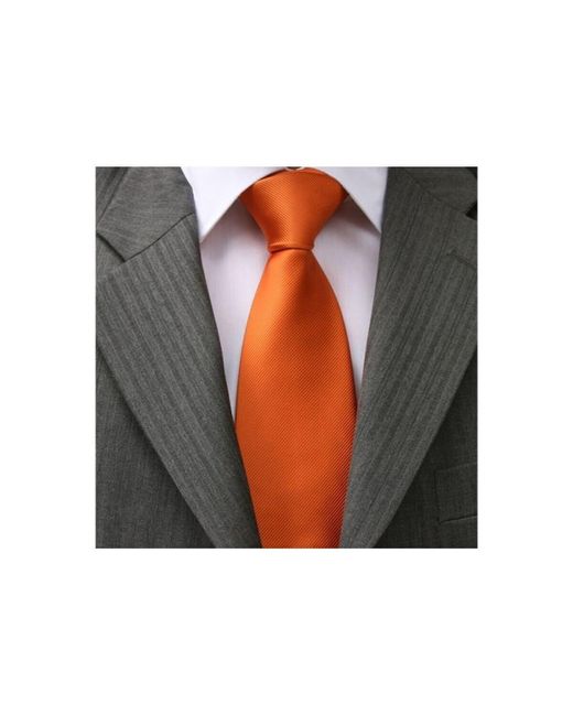 Cravates et accessoires Cravate Monochrome Clj Charles Le Jeune pour homme en coloris Orange