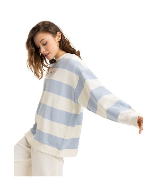 Pull Strictly Stripes Roxy en coloris Blue