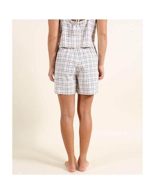 Short Short CHECKS Oxbow en coloris White