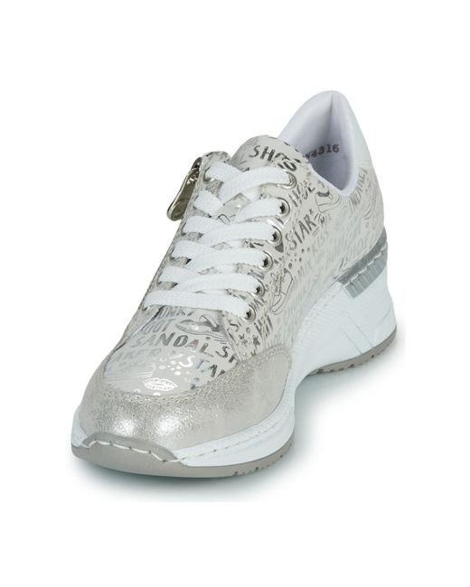 Baskets Basses N4316-90 Rieker en coloris Blue