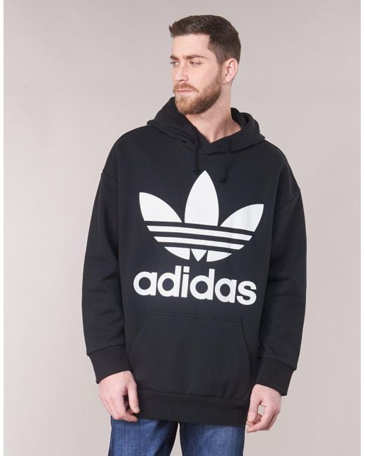 adidas Tref Over Hood Men's Sweatshirt In Black for Men Lyst adidas Tref Over Hood Men's Sweatshirt In Black for Men Lyst