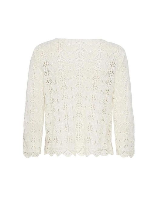 Pull Susi 3/4 Jdy en coloris White