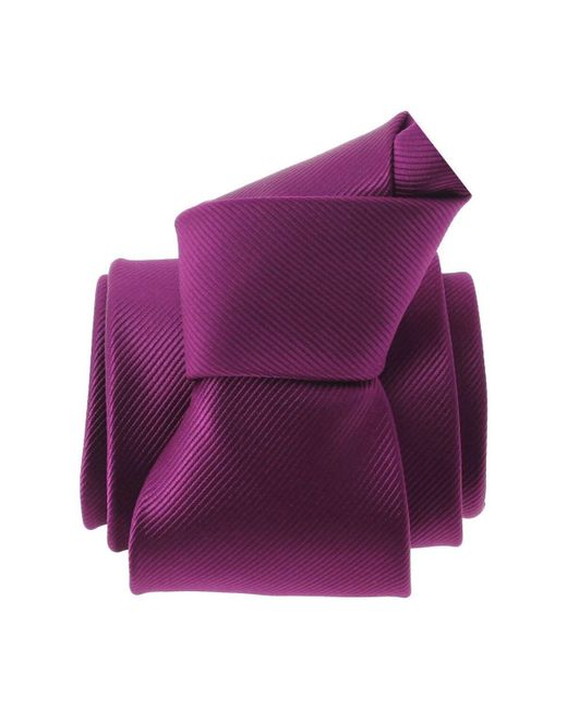 Cravates et accessoires Cravate Monochrome Clj Charles Le Jeune pour homme en coloris Purple