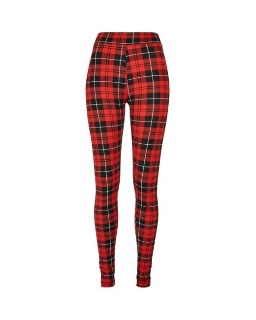 Collants Legging Soft AOP Urban Classics en coloris Red