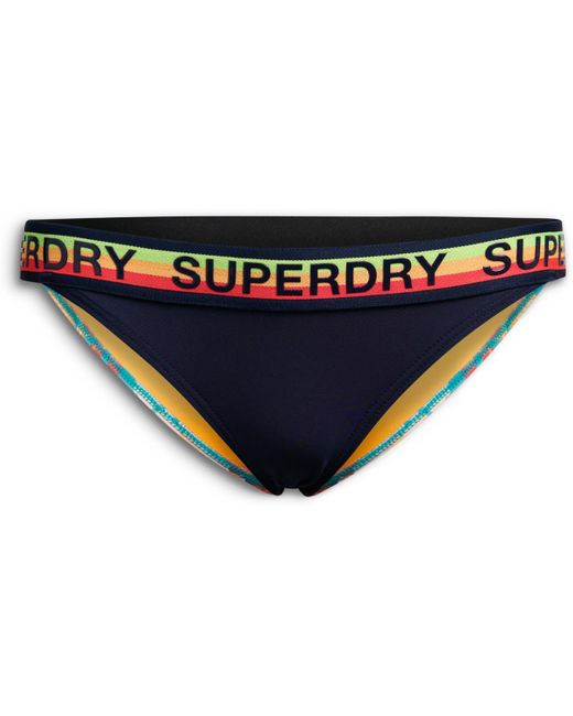 Superdry Bikini Bas De Maillot De Bain Classique Femme in het Blue