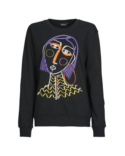 Felpa Face di Desigual in Black