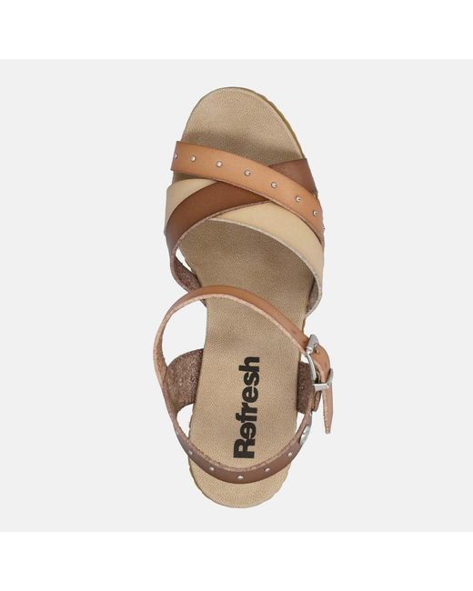 Espadrilles SANDALO TACCO Refresh en coloris Metallic