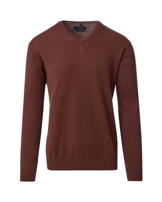 CASA MODA Sweater Pullover Brique in het Brown voor heren