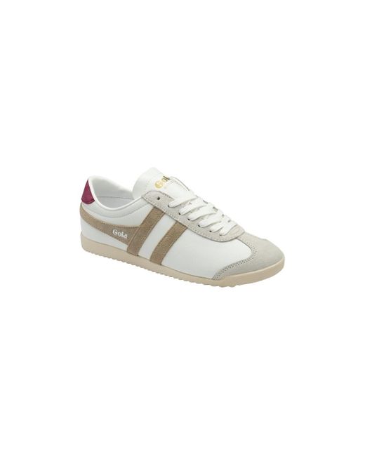 Derbies BULLET PURE WF-WHITE/BONE/CERISE Blanc Gola