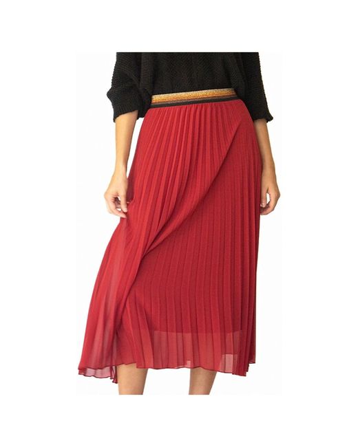 Jupes Midi 66585 Giulia Notte en coloris Red