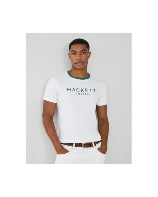 T-shirt HM500797 HERITAGE Hackett pour homme en coloris White