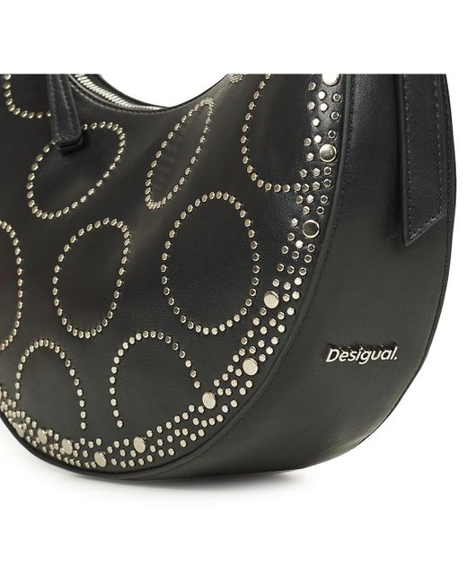 Desigual Black Umhängetaschen Punkette Cascais Medium