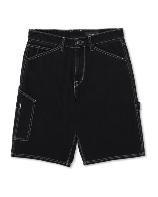 Short Pantalón Corto Labored Denim Utility Short Volcom pour homme en coloris Black