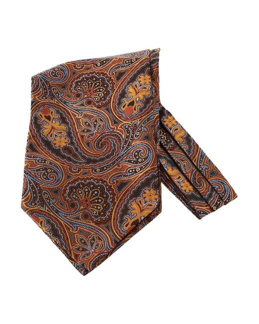Echarpe Foulard Ascot Léonard Clj Charles Le Jeune pour homme en coloris Brown