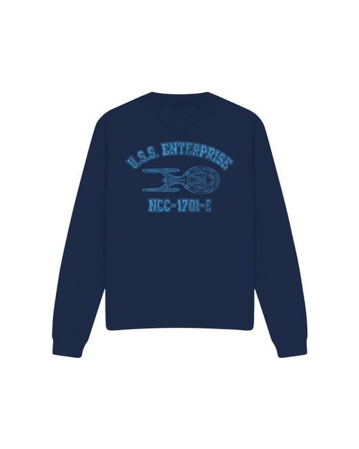 Sweat-shirt Enterprise E Athletic Star Trek pour homme en coloris Blue