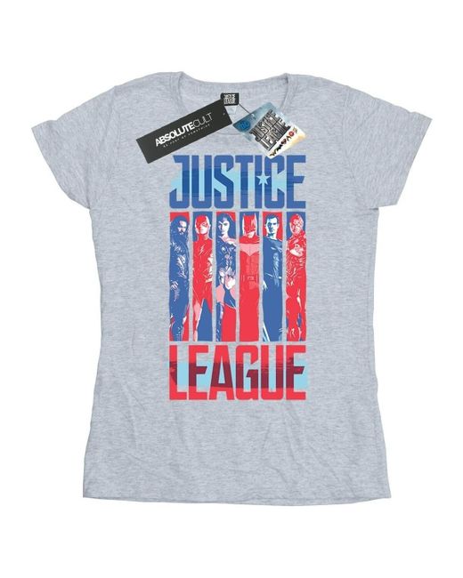 T-shirt Justice League Movie Team Flag Dc Comics en coloris Blue