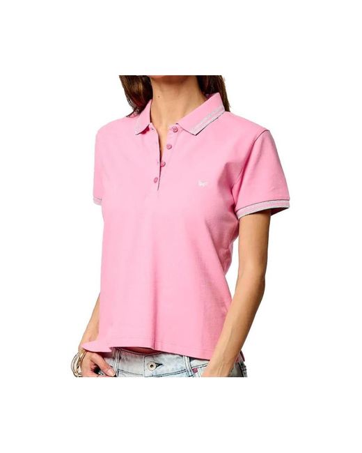Polo VULEH25W91-PIN Kaporal en coloris Pink