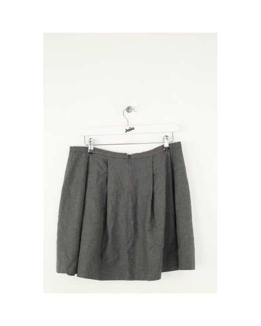 Jupes Mini jupe en laine grise Tara Jarmon en coloris Gray