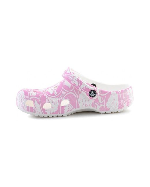 Sabots Classic Duke Print Clog CROCSTM en coloris Pink