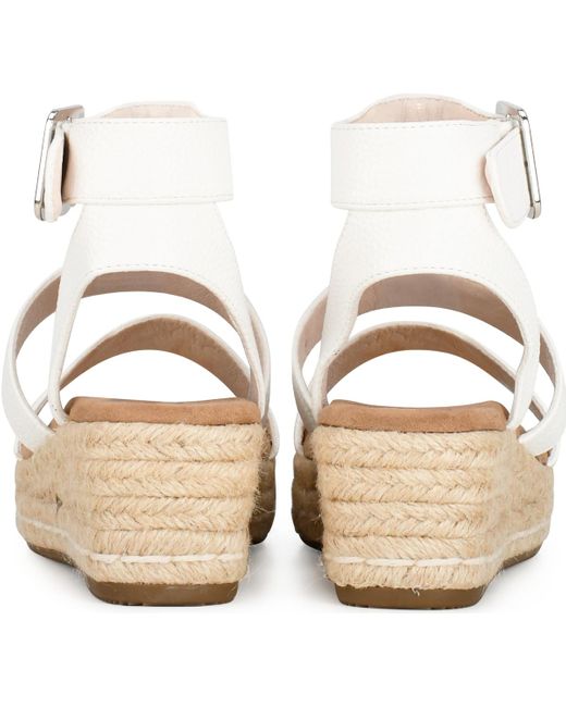 Posh By Poelman Sandalen June Plateau Sandalen in het White