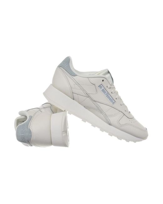 Baskets basses Classic Leather Reebok en coloris Gray