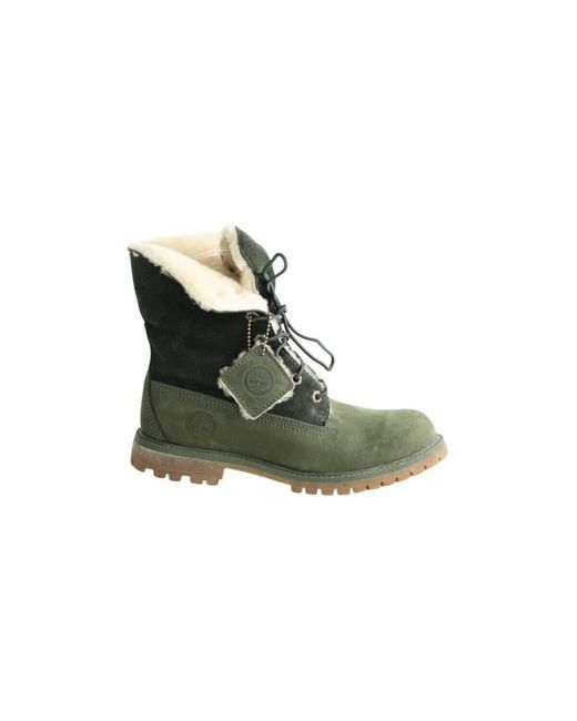 Bottines Boots en daim Timberland en coloris Green