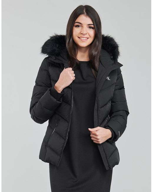 short fitted puffer calvin klein