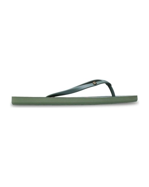 Sandales plates Sandy Roxy en coloris Green