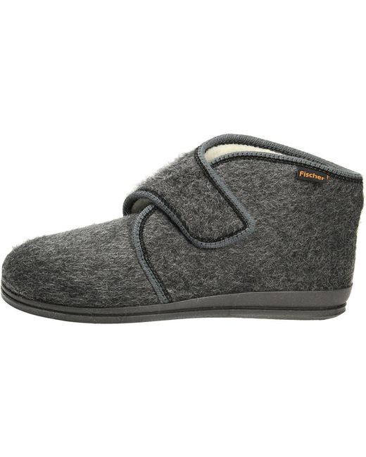 Chaussons Fischer pour homme en coloris Black