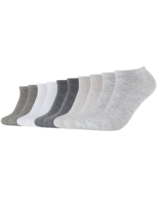 Socquettes unisexe Chaussettes Paquet de 10 S.oliver pour homme en coloris Gray